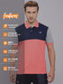 Men Colorblock Slim Fit Polo T-shirt with MATPIQ