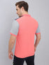 Men Colorblock Slim Fit Polo T-shirt with MATPIQ