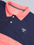 Men Colorblock Slim Fit Polo T-shirt with MATPIQ