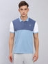 Men Colorblock Slim Fit Polo T-shirt with MATPIQ
