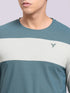 Men Colorblock Slim Fit Crew Neck T-shirt with TECHNOLITE