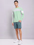 Men Colorblock Slim Fit Crew Neck T-shirt with TECHNOLITE