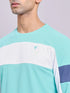 Men Colorblock Slim Fit Crew Neck T-shirt with TECHNOLITE