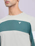 Men Colorblock Slim Fit Crew Neck T-shirt with TECHNOLITE