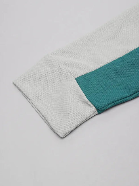 Men Colorblock Slim Fit Crew Neck T-shirt with TECHNOLITE