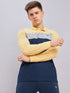 Men Colorblock Slim Fit Polo T-shirt with MATPIQ