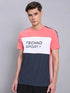 Men Colorblock Slim Fit Crew Neck T-shirt with MATPIQ
