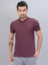 Men Self Design Slim Fit Polo T-shirt with VENTMESH