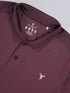 Men Self Design Slim Fit Polo T-shirt with VENTMESH