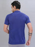 Men Self Design Slim Fit Polo T-shirt with VENTMESH