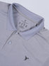 Men Self Design Slim Fit Polo T-shirt with VENTMESH
