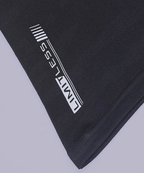 Men Self Design Slim Fit Polo T-shirt with VENTMESH