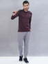 Men Self Design Slim Fit Polo T-shirt with VENTMESH