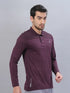 Men Self Design Slim Fit Polo T-shirt with VENTMESH