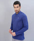 Men Self Design Slim Fit Polo T-shirt with VENTMESH