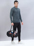 Men Self Design Slim Fit Polo T-shirt with VENTMESH