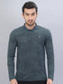 Men Self Design Slim Fit Polo T-shirt with VENTMESH