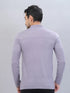 Men Self Design Slim Fit Polo T-shirt with VENTMESH