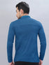 Men Self Design Slim Fit Polo T-shirt with VENTMESH