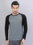 Men Melange Slim Fit Crew Neck T-shirt with DOUBLE COOL