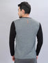 Men Melange Slim Fit Crew Neck T-shirt with DOUBLE COOL