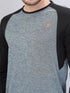 Men Melange Slim Fit Crew Neck T-shirt with DOUBLE COOL