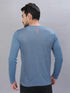 Men Melange Slim Fit Crew Neck T-shirt with DOUBLE COOL