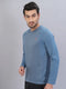 Men Melange Slim Fit Crew Neck T-shirt with DOUBLE COOL