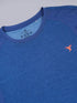 Men Melange Slim Fit Crew Neck T-shirt with DOUBLE COOL
