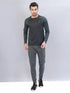 Men Melange Slim Fit Crew Neck T-shirt with DOUBLE COOL