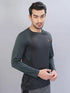 Men Melange Slim Fit Crew Neck T-shirt with DOUBLE COOL