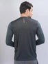 Men Melange Slim Fit Crew Neck T-shirt with DOUBLE COOL