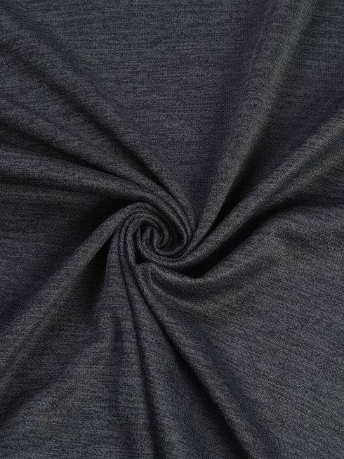 Men Melange Slim Fit Crew Neck T-shirt with DOUBLE COOL