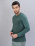 Men Melange Slim Fit Crew Neck T-shirt with DOUBLE COOL