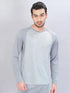 Men Melange Slim Fit Crew Neck T-shirt with DOUBLE COOL