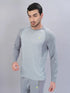 Men Melange Slim Fit Crew Neck T-shirt with DOUBLE COOL
