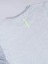 Men Melange Slim Fit Crew Neck T-shirt with DOUBLE COOL