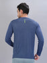 Men Melange Slim Fit Crew Neck T-shirt with DOUBLE COOL