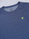 Men Melange Slim Fit Crew Neck T-shirt with DOUBLE COOL
