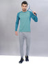Men Melange Slim Fit Crew Neck T-shirt with DOUBLE COOL
