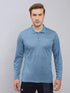 Men Melange Slim Fit Polo T-shirt with DOUBLE COOL