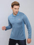 Men Melange Slim Fit Polo T-shirt with DOUBLE COOL