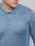 Men Melange Slim Fit Polo T-shirt with DOUBLE COOL