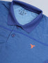 Men Melange Slim Fit Polo T-shirt with DOUBLE COOL