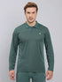 Men Melange Slim Fit Polo T-shirt with DOUBLE COOL