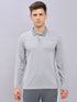 Men Melange Slim Fit Polo T-shirt with DOUBLE COOL