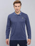 Men Melange Slim Fit Polo T-shirt with DOUBLE COOL