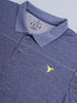 Men Melange Slim Fit Polo T-shirt with DOUBLE COOL
