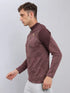 Men Jacquard Slim Fit Mock Neck T-shirt with TECHNO COOL+