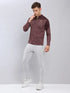 Men Jacquard Slim Fit Mock Neck T-shirt with TECHNO COOL+